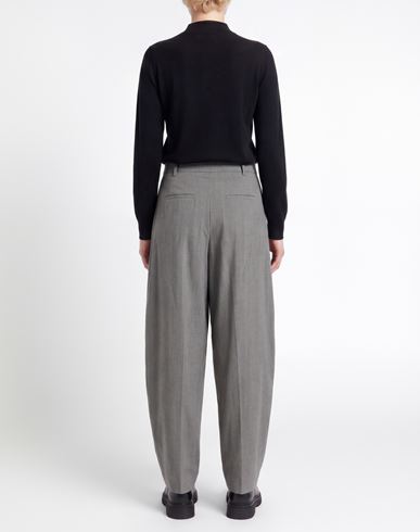 Woman Pants Grey Size 4 Virgin Wool, Elastane