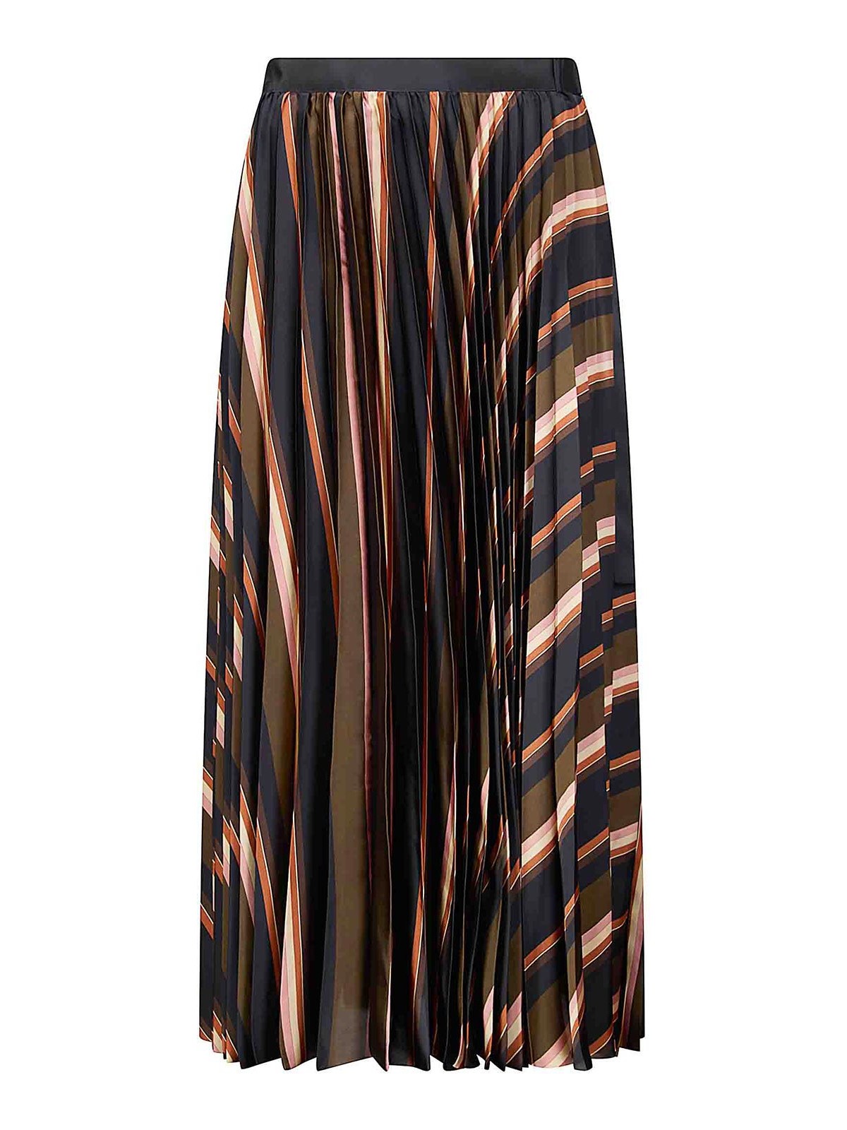 Striped Midi Skirt