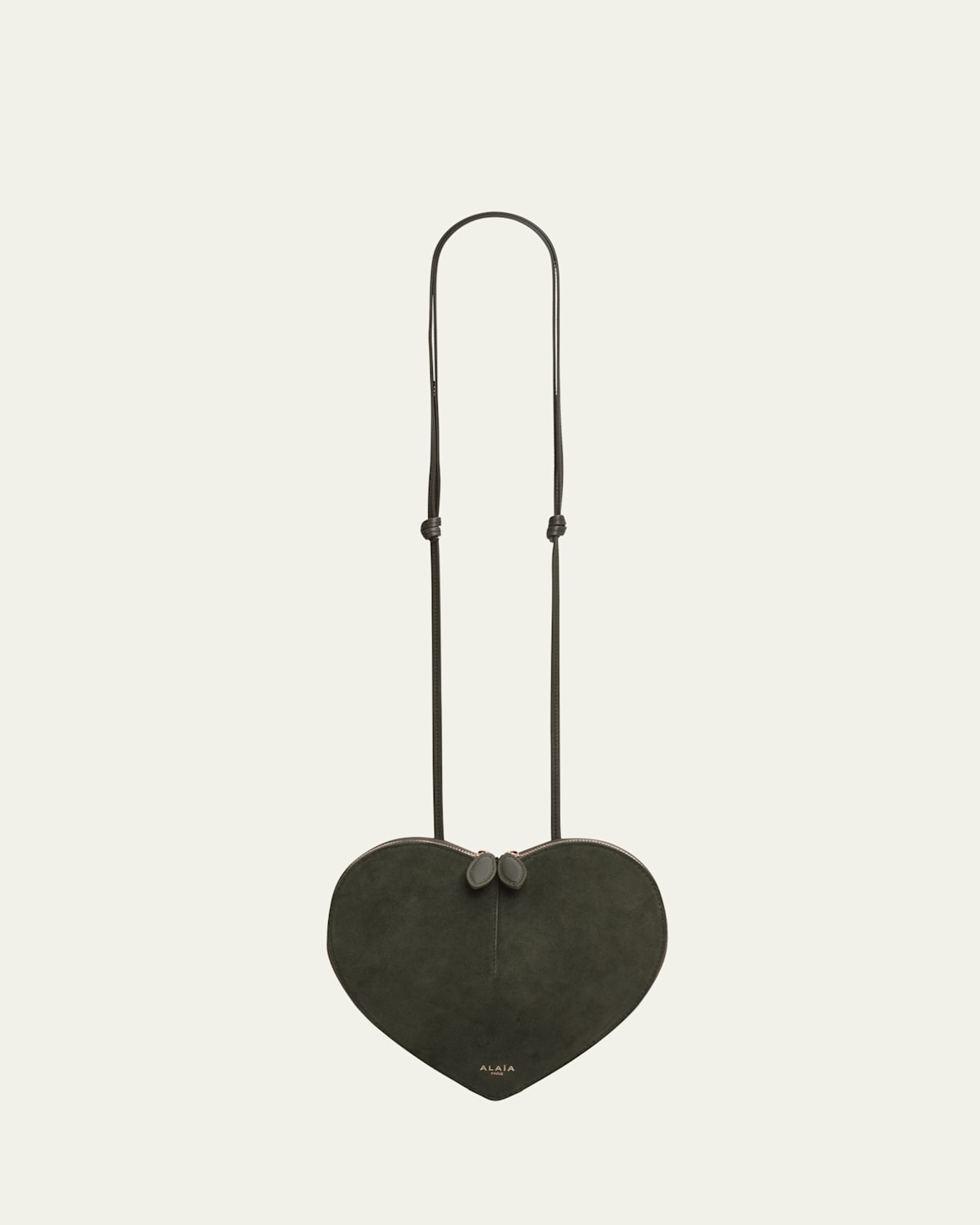 Le Coeur Crossbody Bag in Suede