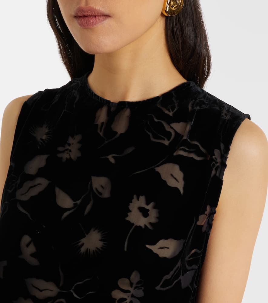 Trento devoré velvet top