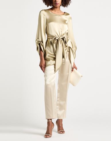 Woman Top Khaki Size 6 Triacetate