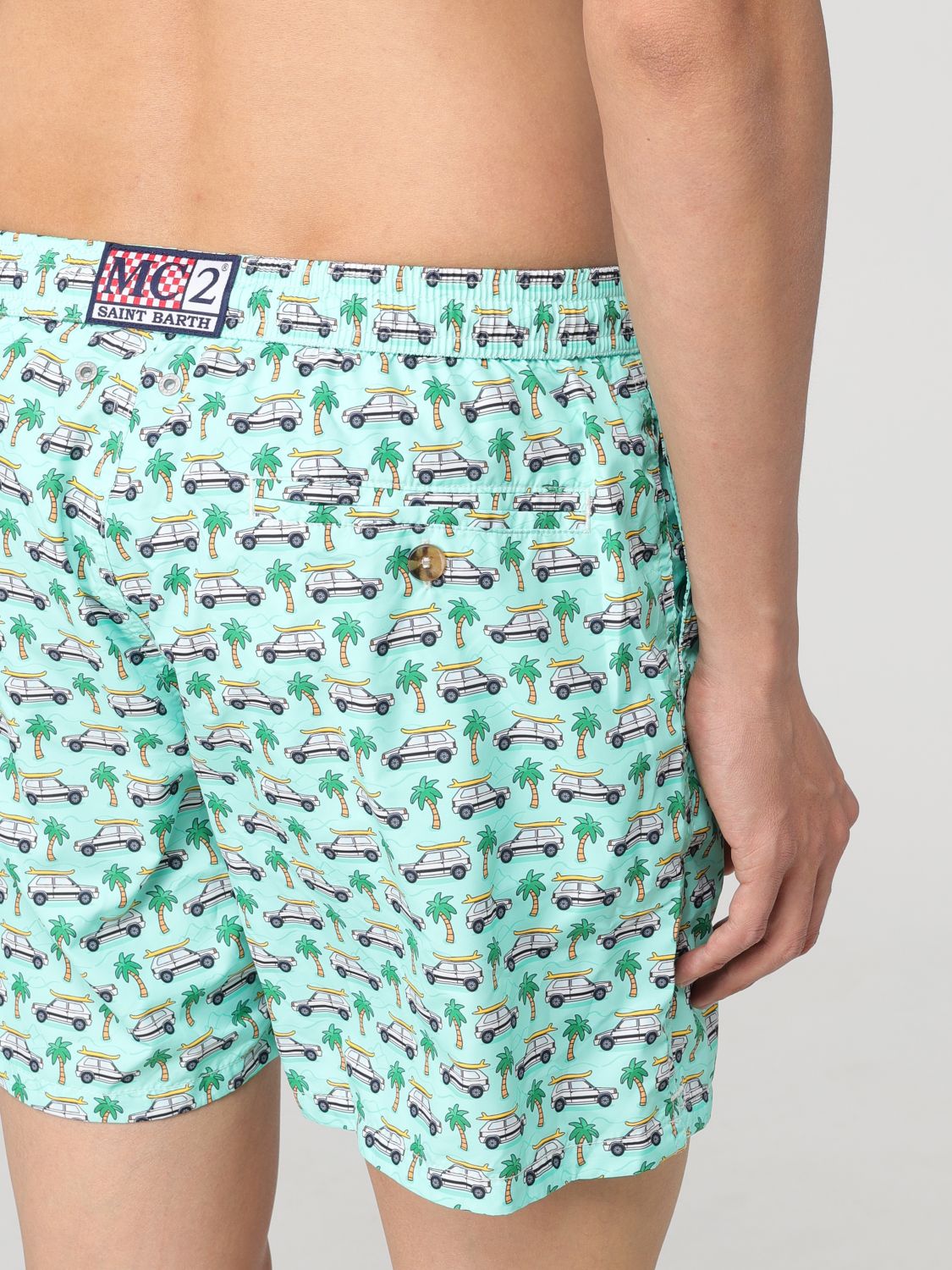 Swimsuit Men color Turquoise