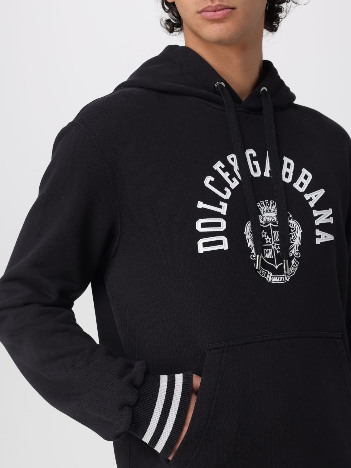 Dolce & Gabban Men's Logo Emblem Hoodie