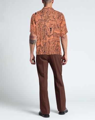 Man Shirt Orange Size XL Tencel