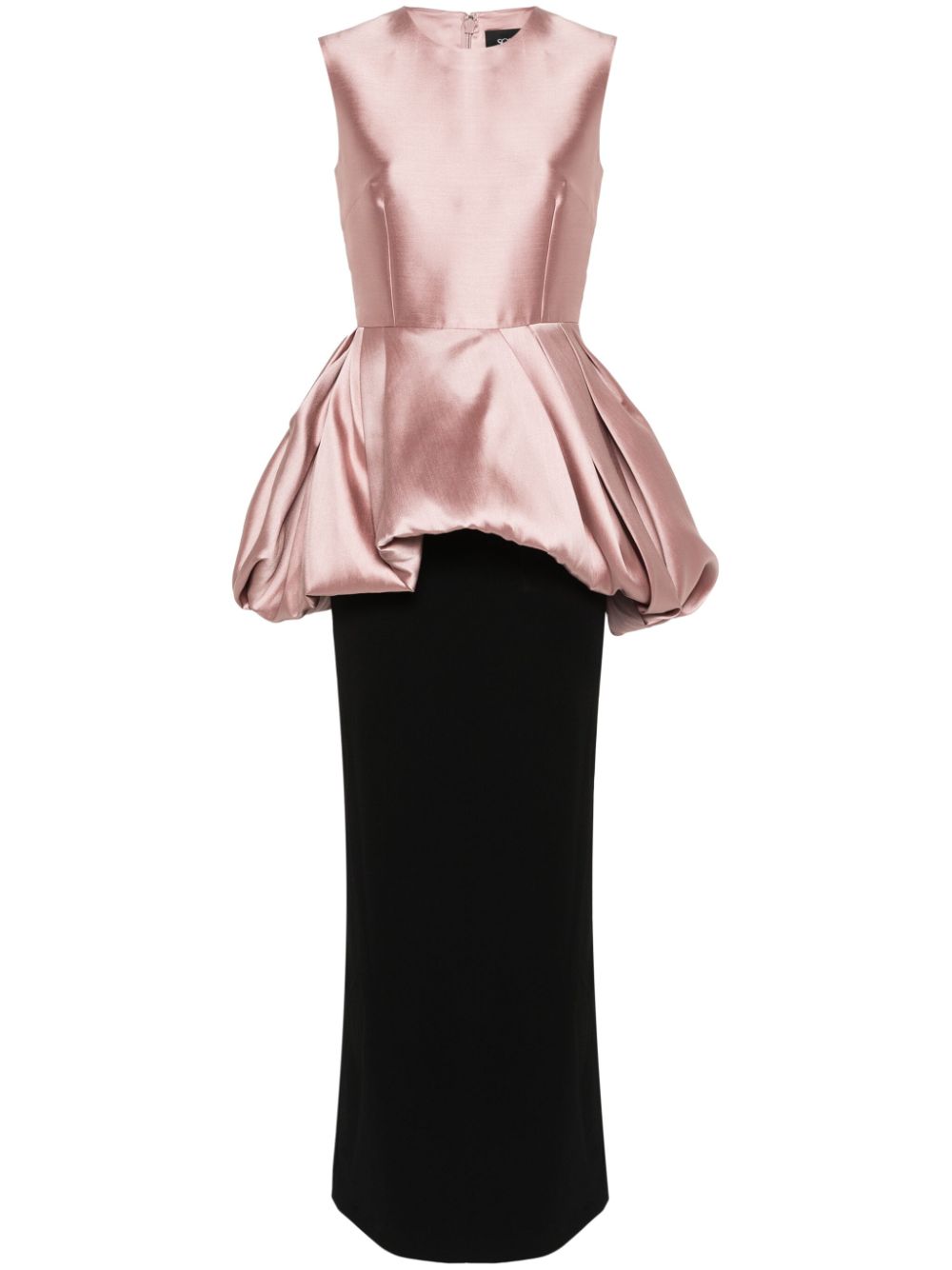 Emi peplum-detail dress - Pink