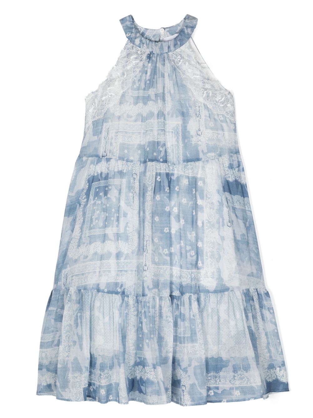 Floral-print dress - Blue
