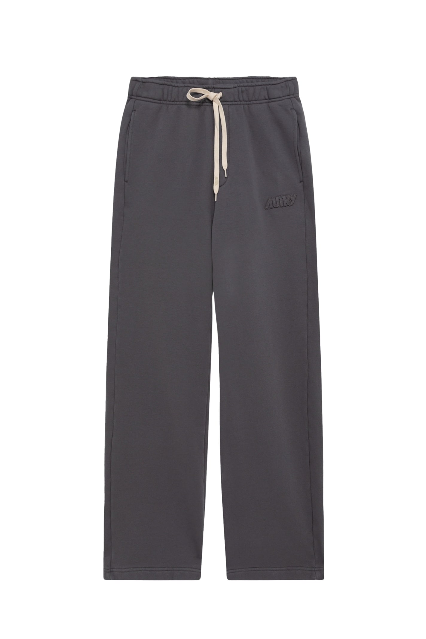Jersey-texture track pants - Grey