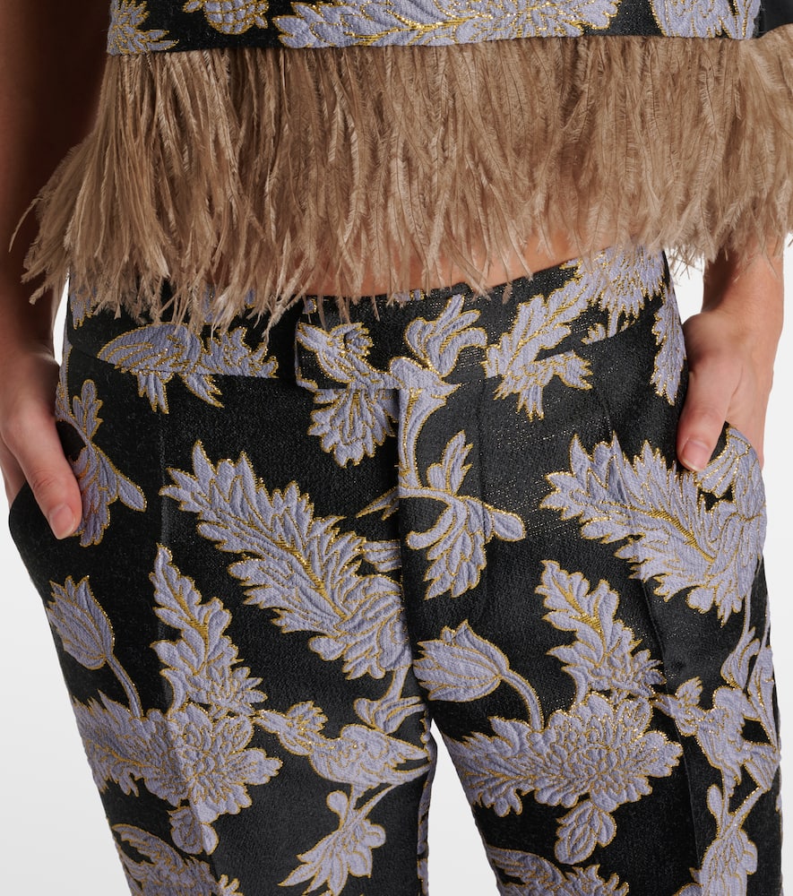Saturday Night jacquard bootcut pants