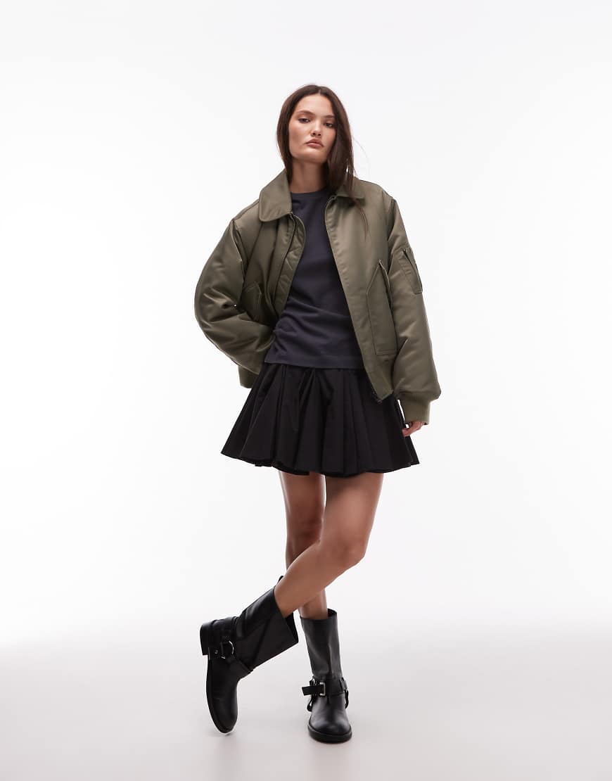 Tulip skirt in black - BLACK