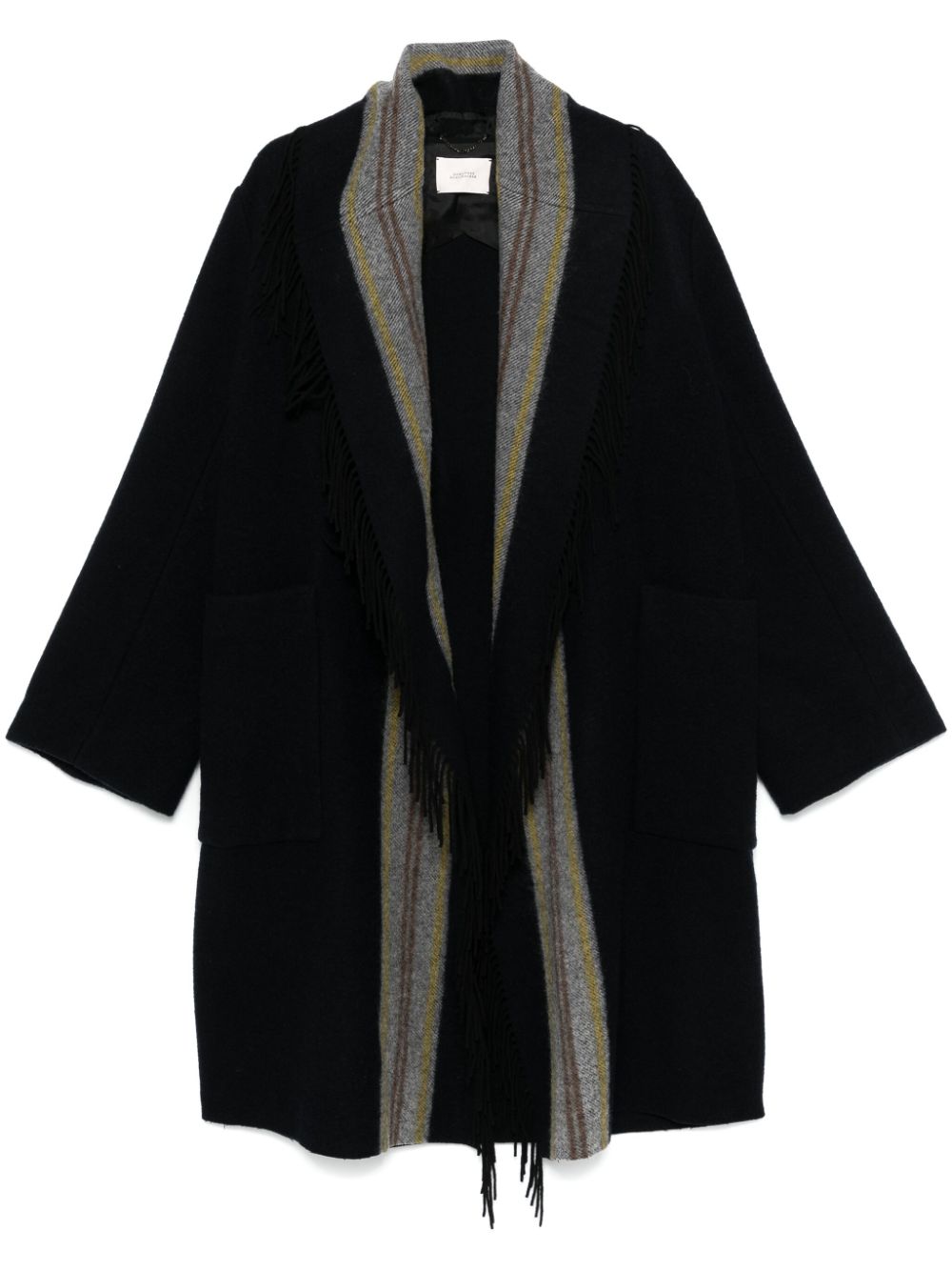 Striped Comfort coat - Blue