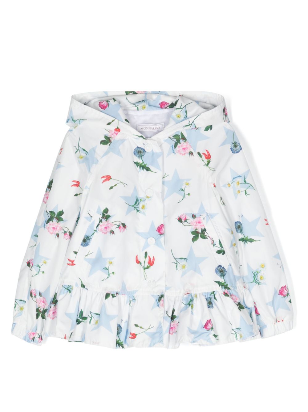 Floral-print raincoat - Pink