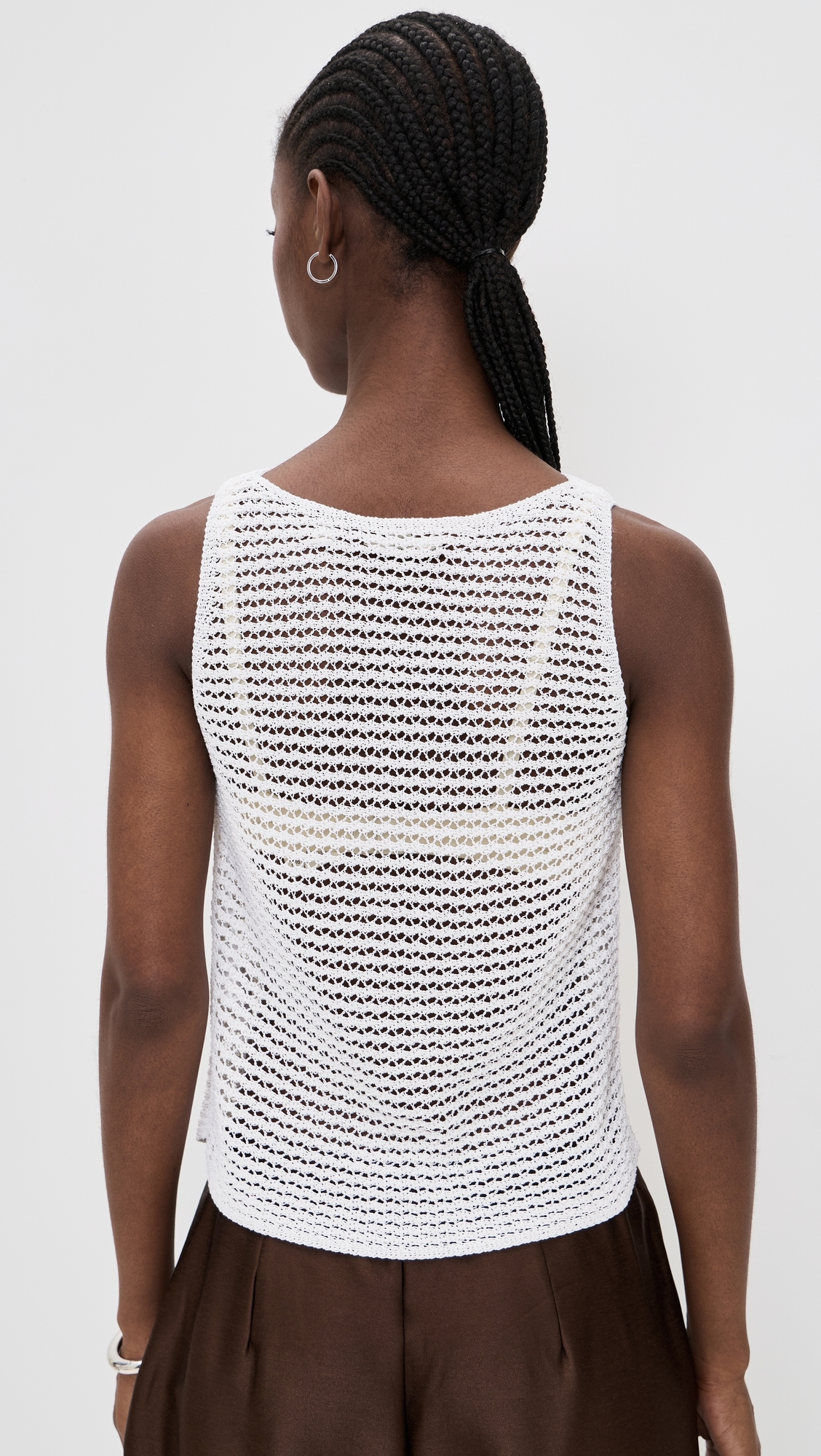Cotton Cord Tank Top Optic White
