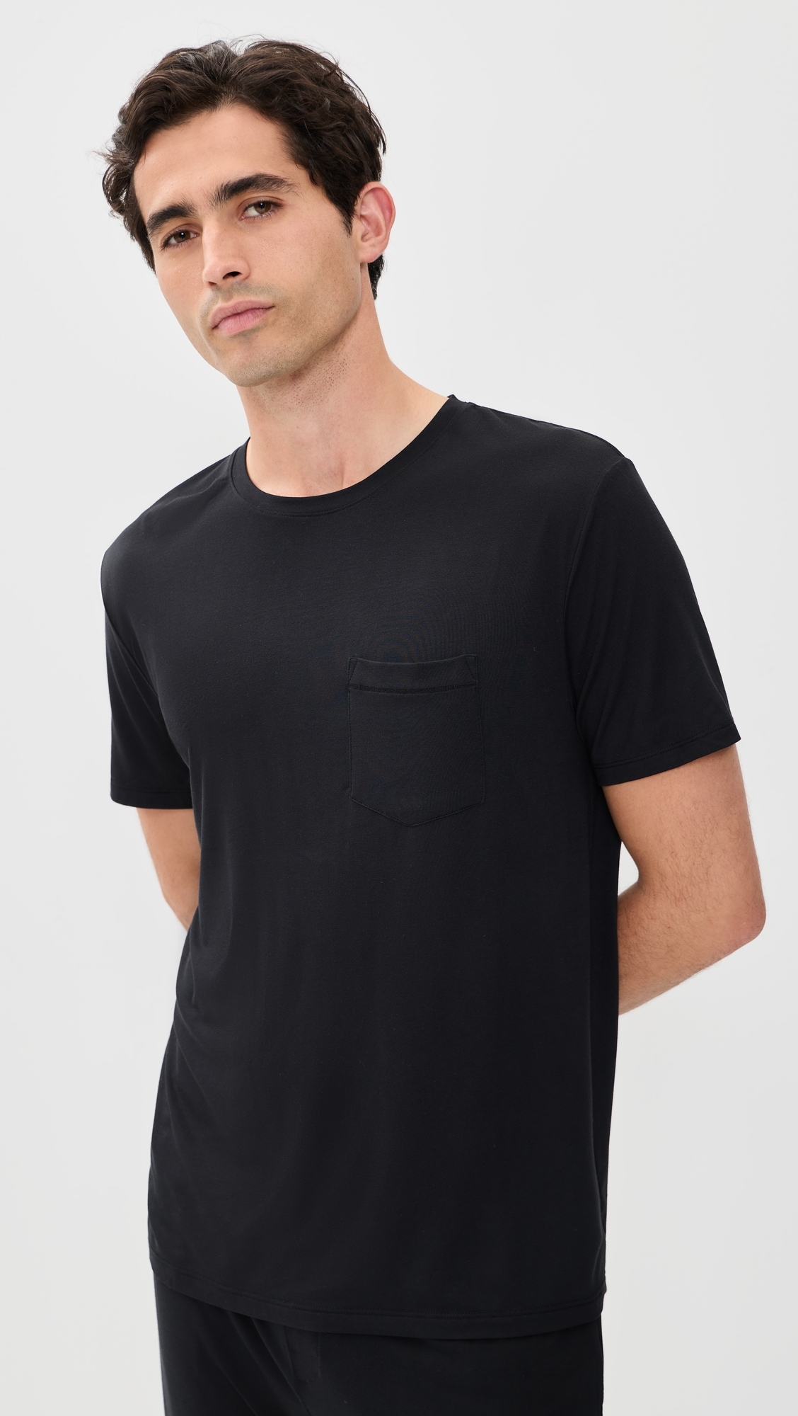 Second Skin Sleep Pocket Tee Black
