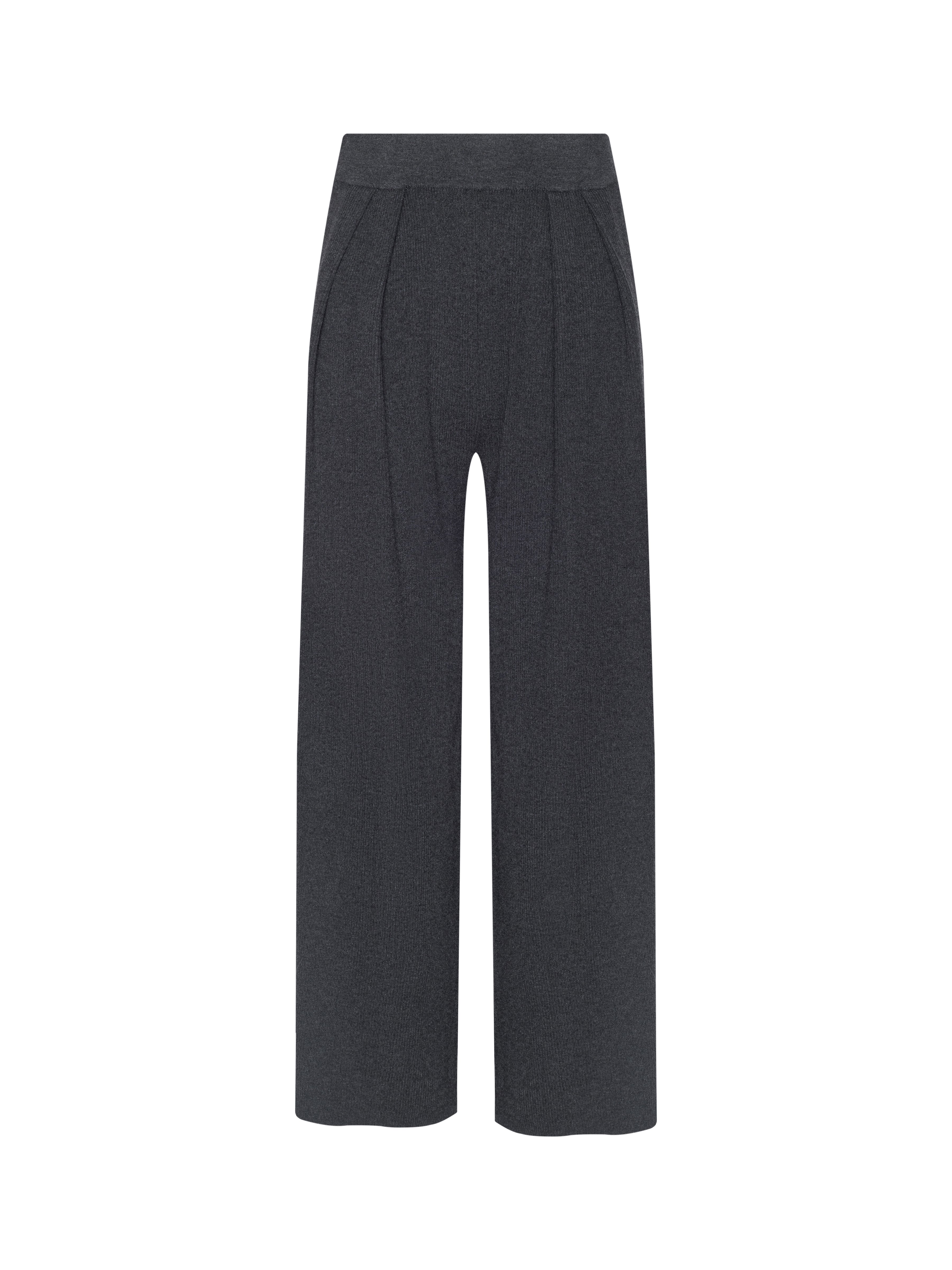 Milly Knit Pants In Charcoal Grey