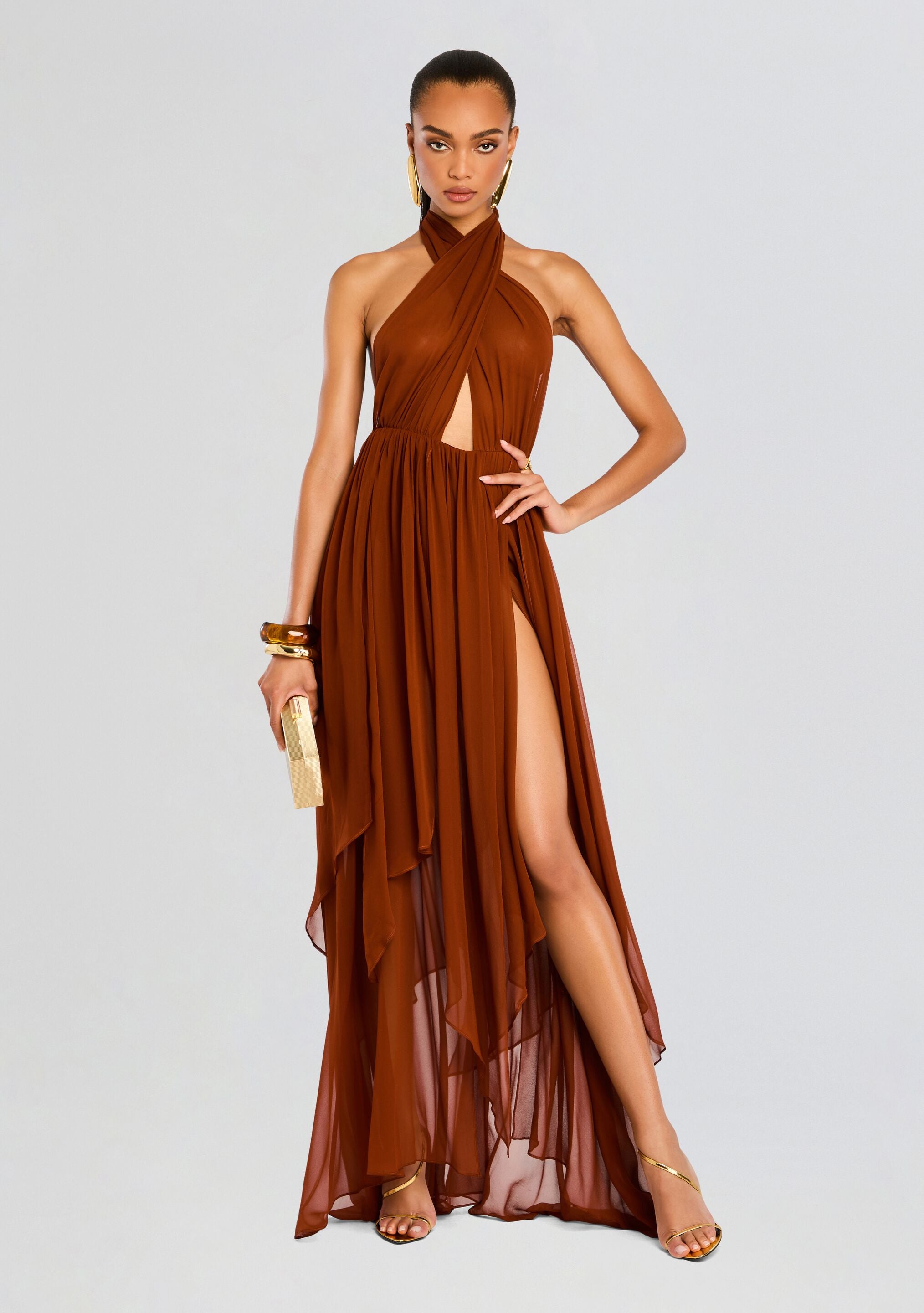Ina Silk Chiffon Dress