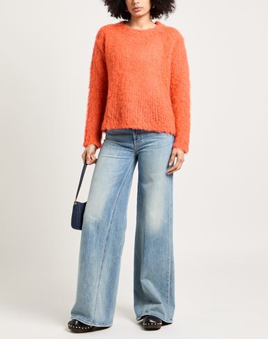 Roberto Collina Woman Sweater Coral Size L Baby alpaca wool, Wool, Nylon