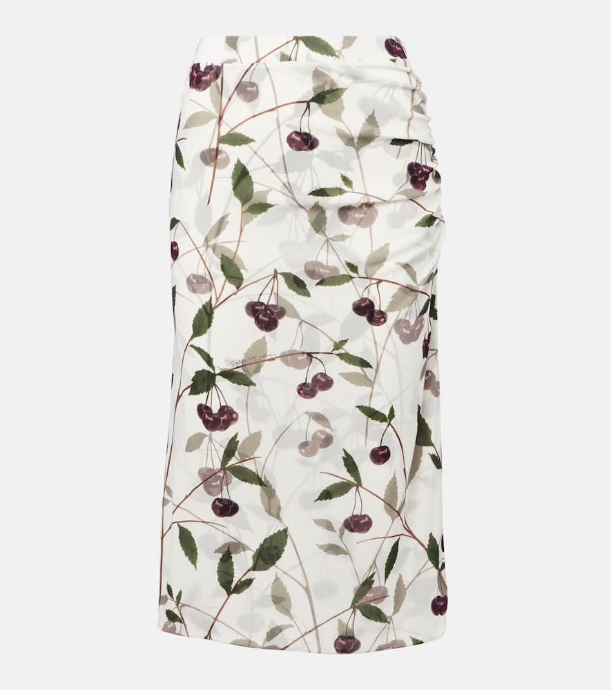 Jersey midi skirt
