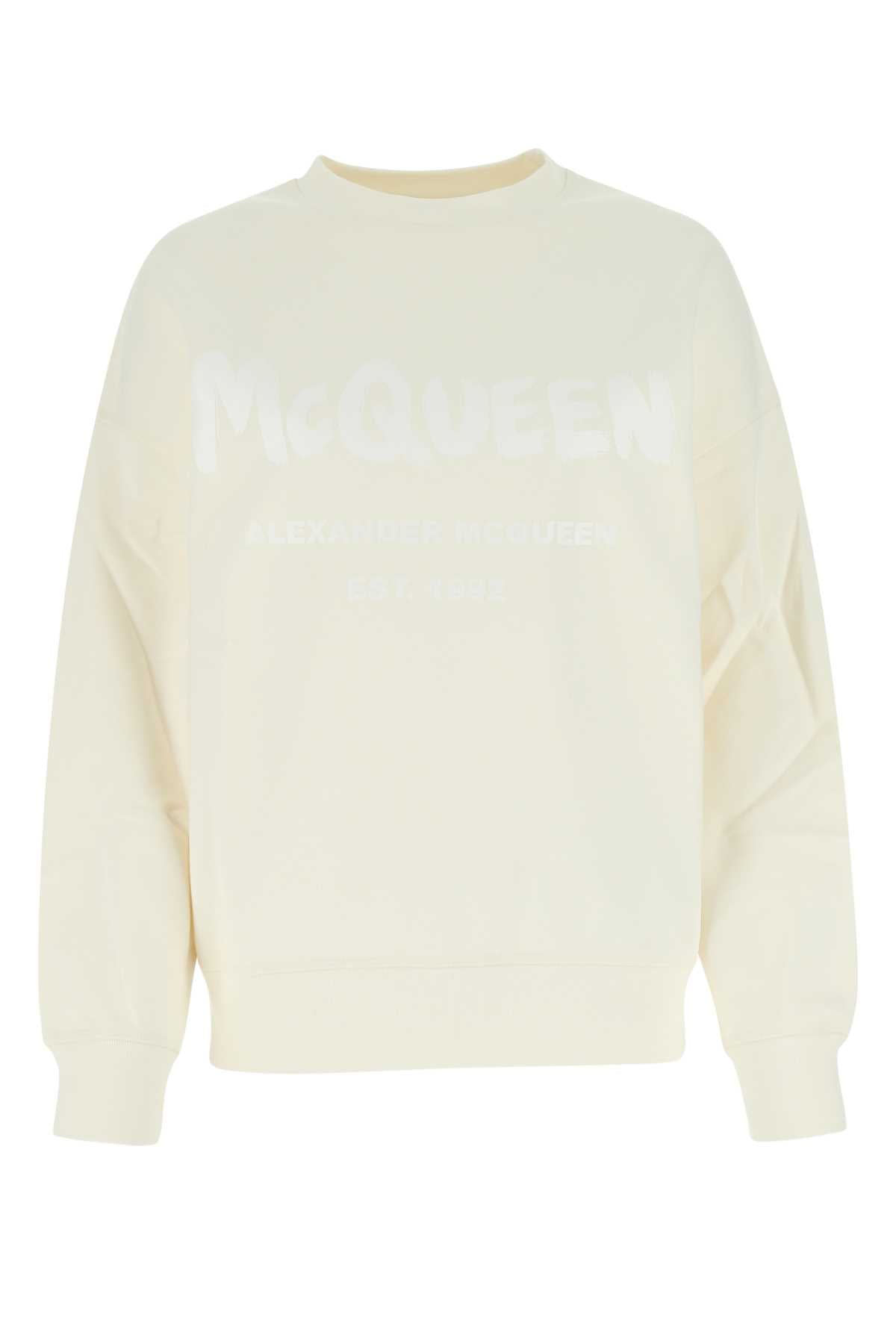Cotton Oversize Sweatshirt — Ivory