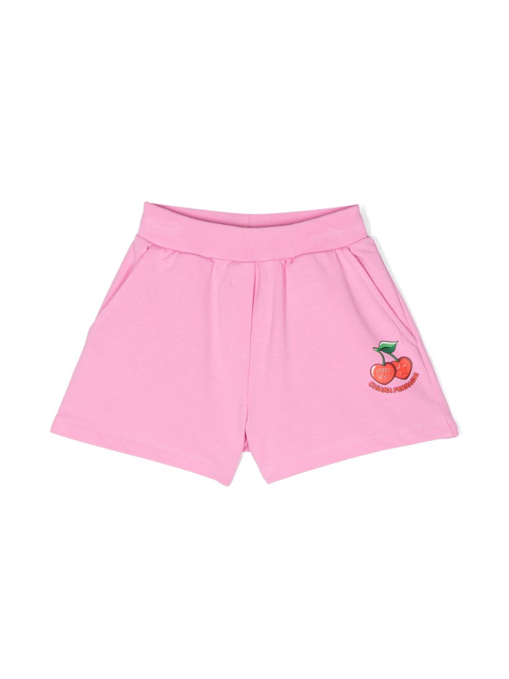 Logo-print casual shorts - Pink