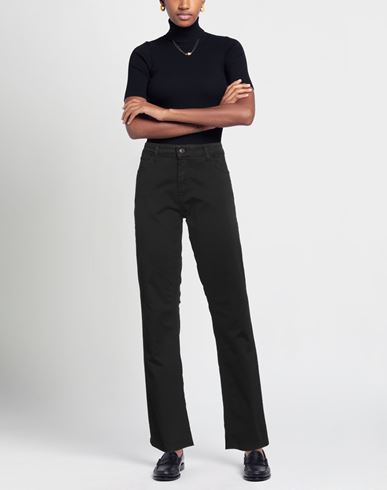B. yu Woman Pants Black Size S Cotton, Elastane