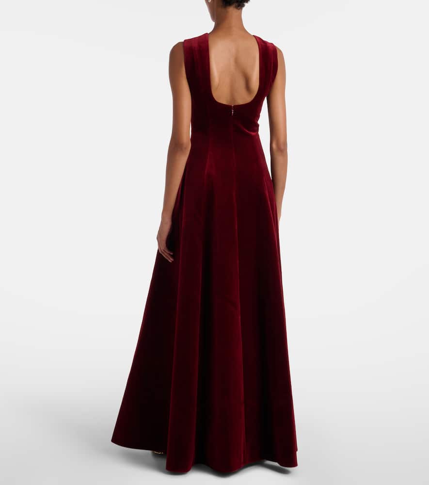 Nodin cotton velvet gown