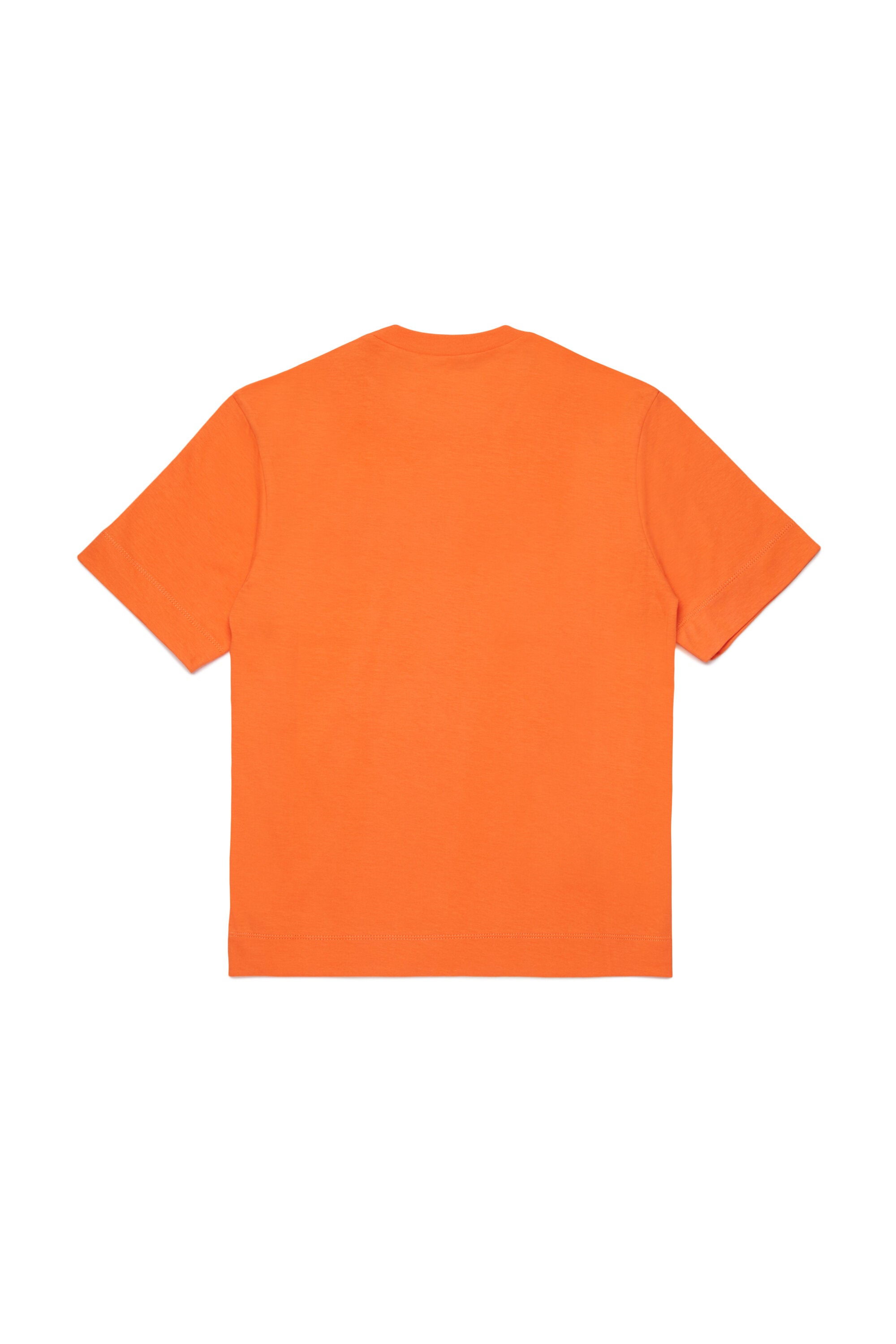 For Kids - T-shirt in jersey con logo - Arancione