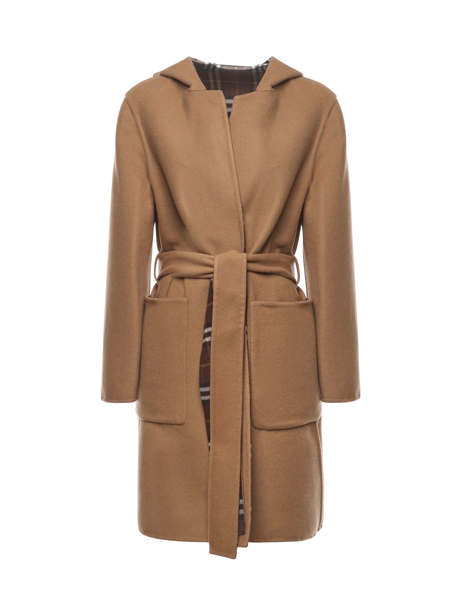 Camel Wool Reversibile Coat