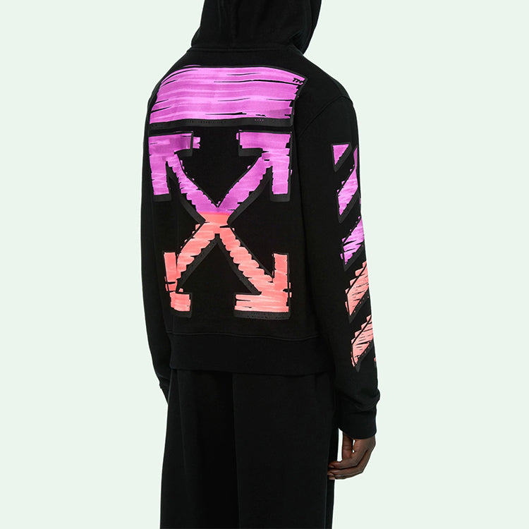 Men's SS21 Logo Printing Long Sleeves Loose Fit 'Black Fuchsia'