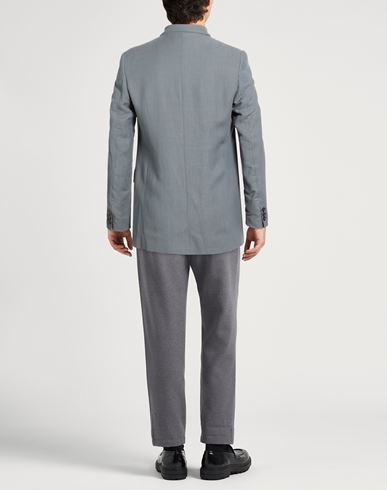 Man Blazer Grey Size 40 Viscose, Linen