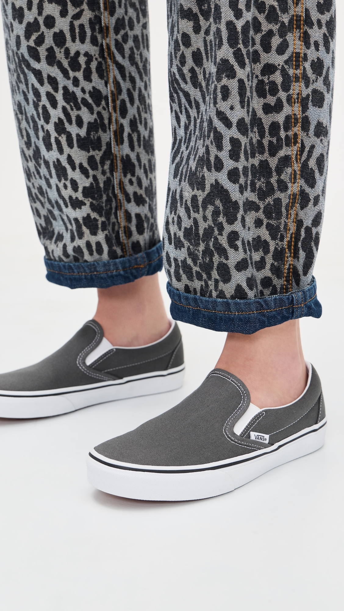 U Classic Slip On Unisex Sneakers Charcoal W