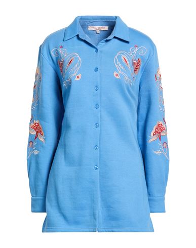 Woman Shirt Light blue Size M Cotton