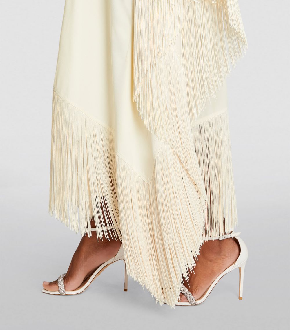 Fringed Mrs Ross Kaftan Dress