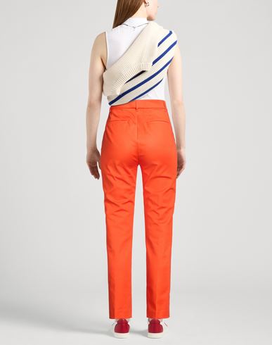 Woman Pants Tomato red Size 6 Cotton, Elastane
