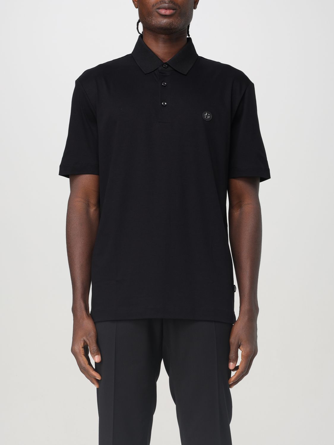Polo Shirt Men color Black