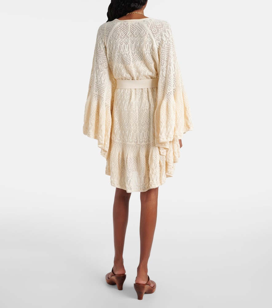 Coco gathered lace minidress