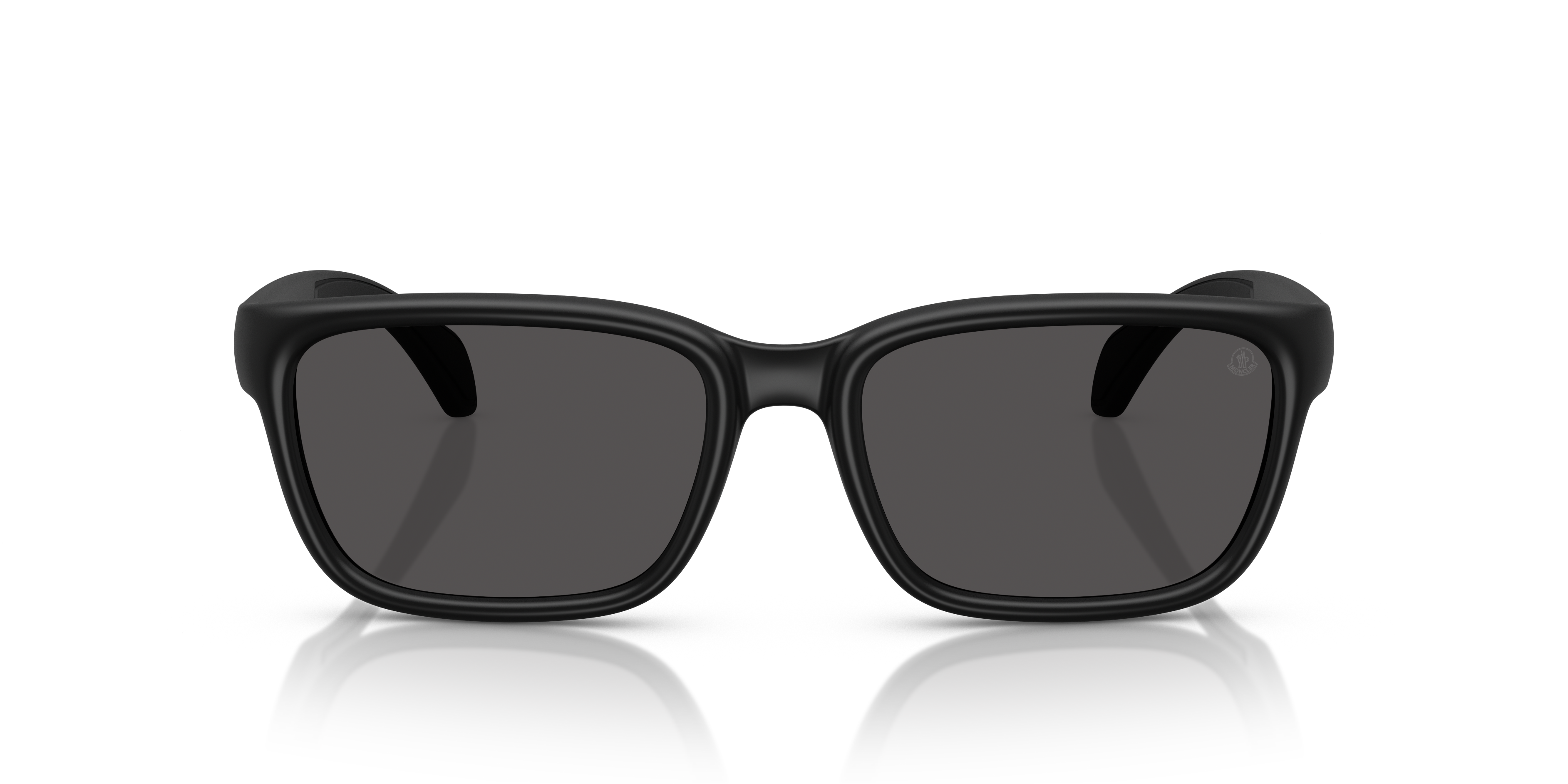 Moncler Unisex Moncler ME8002 SLICKA 500687 Gafas de sol Inyectado Negro Gris Pillow Norma