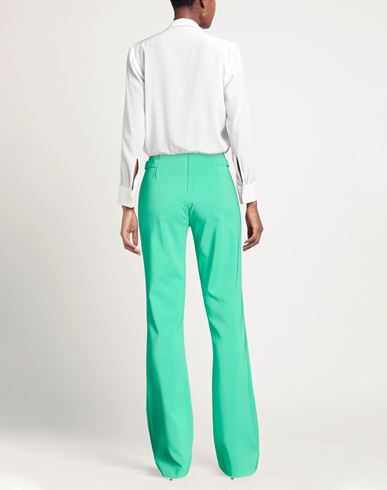 Woman Pants Green Size 4 Polyester, Elastane