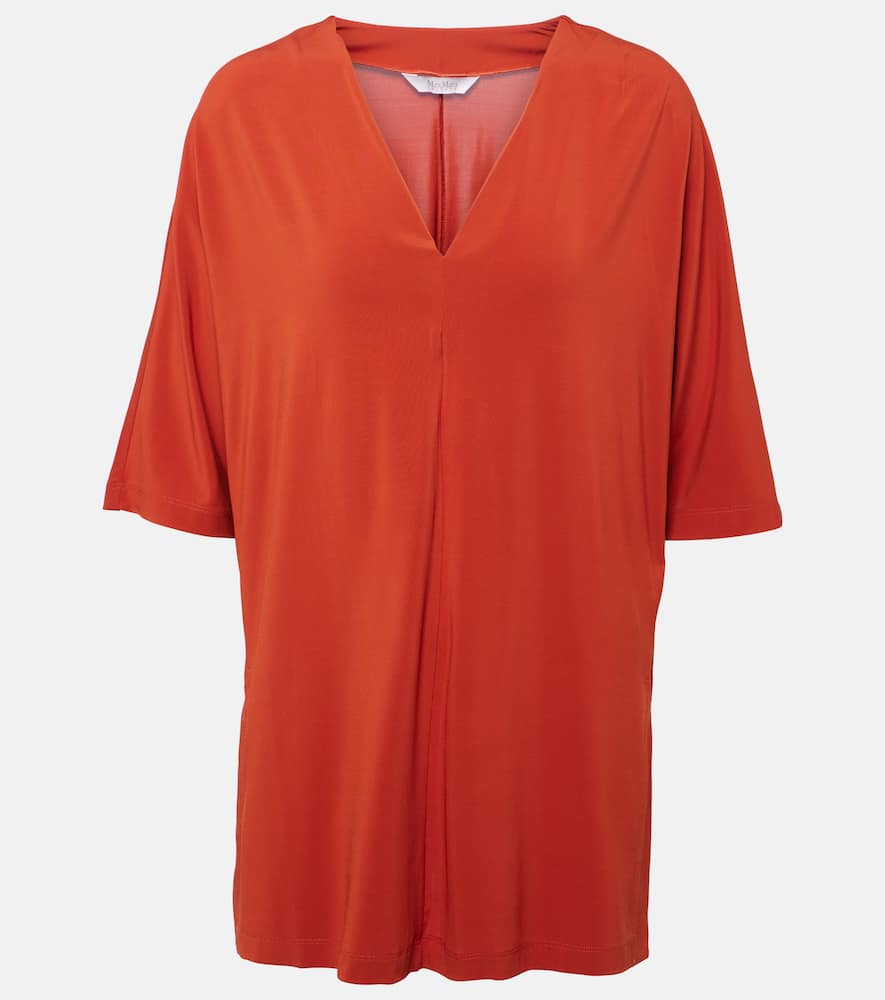 Linfa jersey crêpe blouse