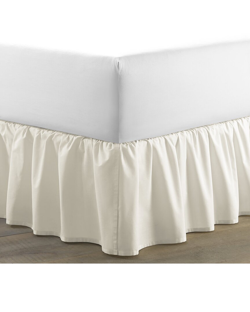 Solid of Cotton Ruffled Bedskirt