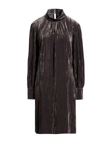 Woman Mini dress Gunmetal Size 6 Polyester