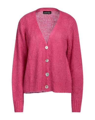 Woman Cardigan Magenta Size ONESIZE Acrylic, Polyamide, Mohair wool