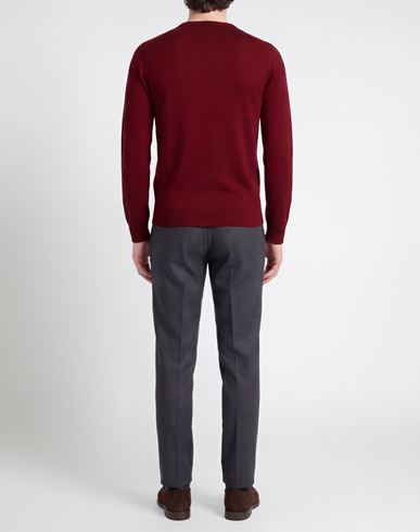 Man Sweater Brick Size 34 Wool