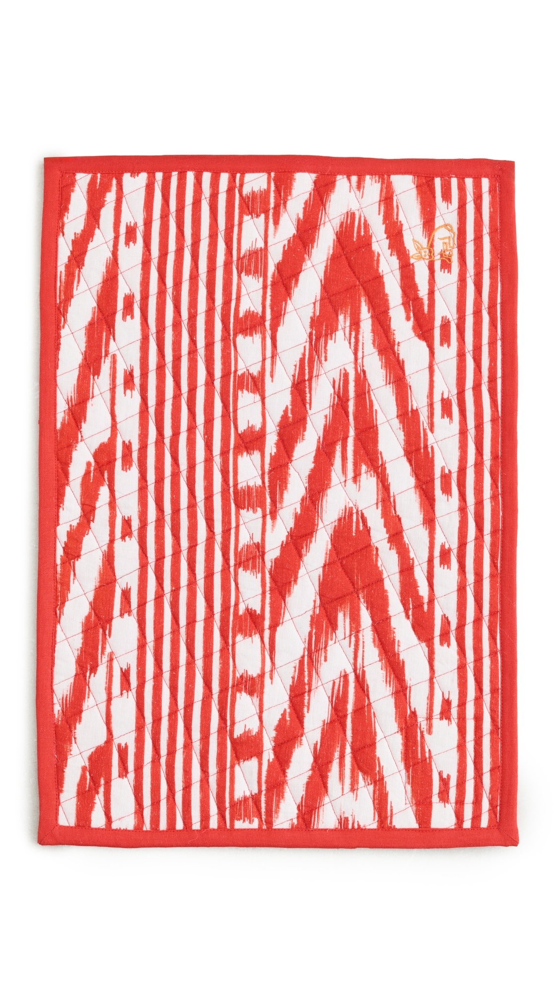 Placemat Set of 4 Red Ikat One Size