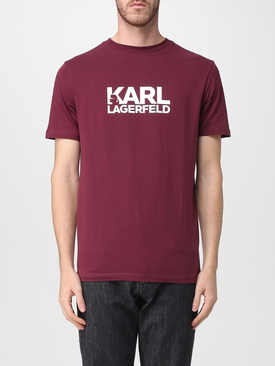 T-Shirt Men color Burgundy