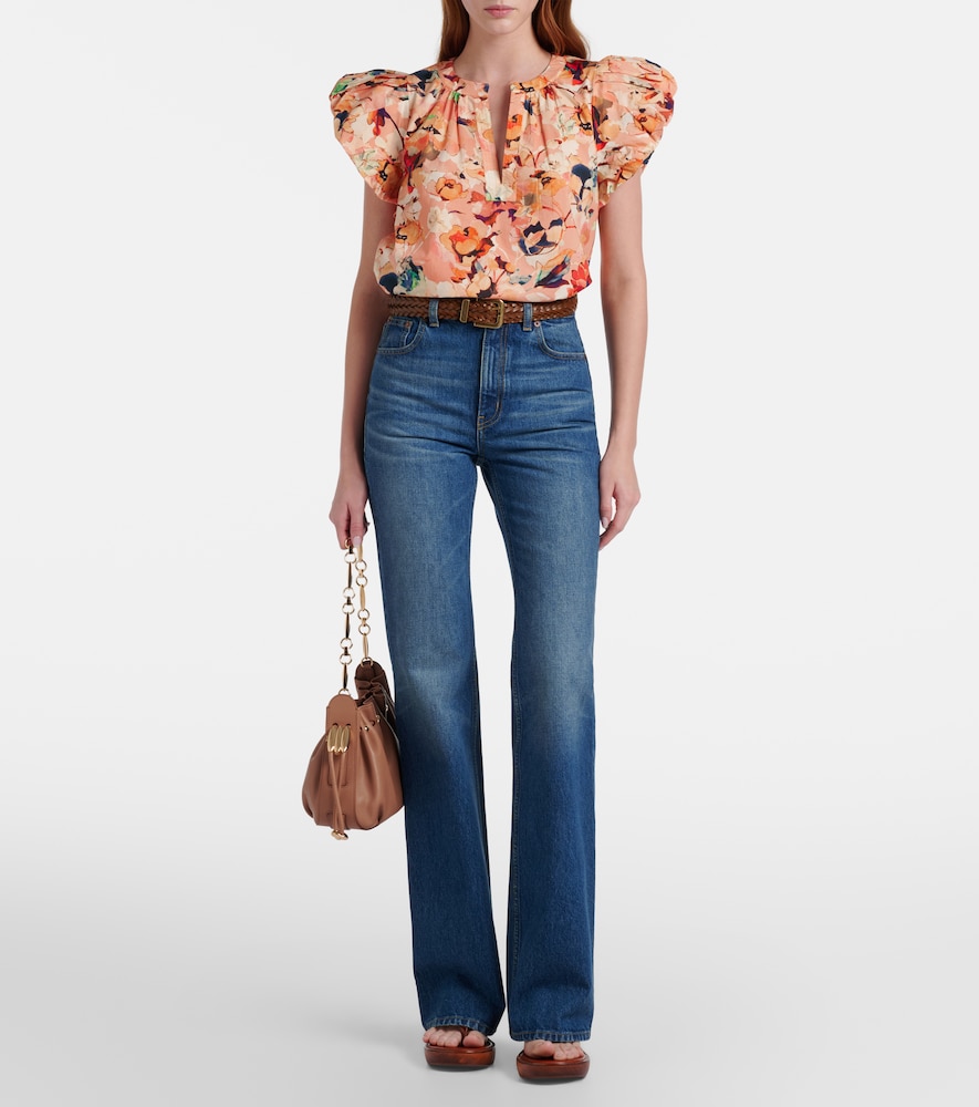 Floral cotton top