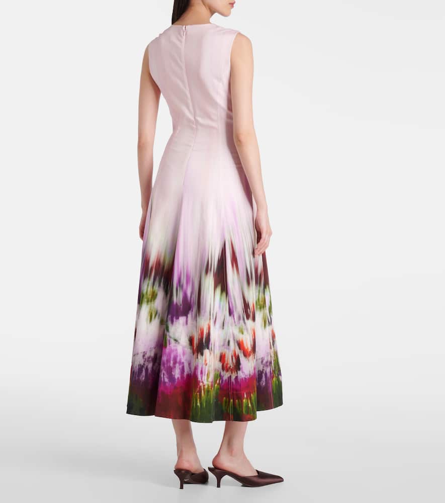 Magnolia cotton and rayon-blend midi dress