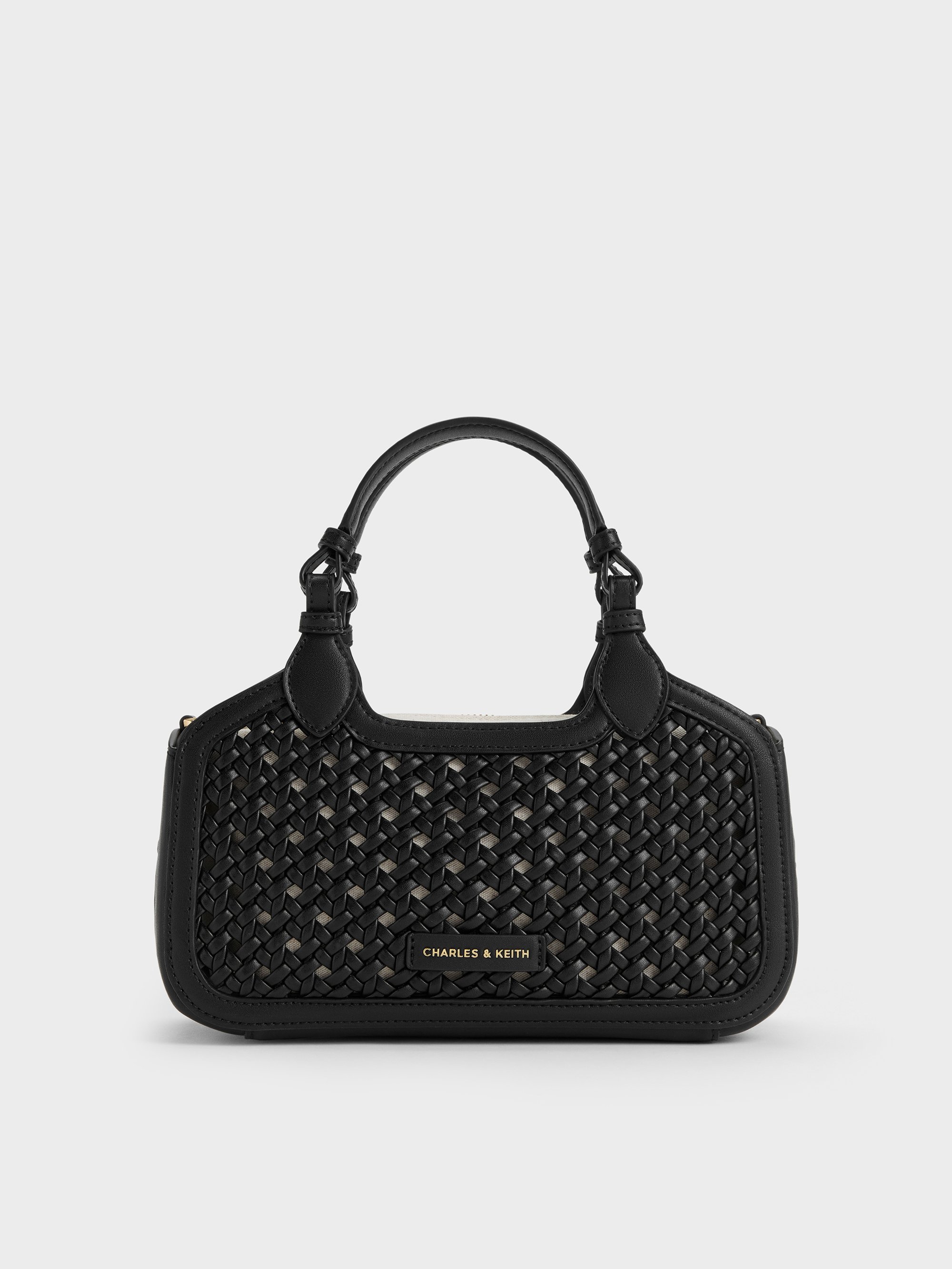 Mini Azure Woven Tote Bag