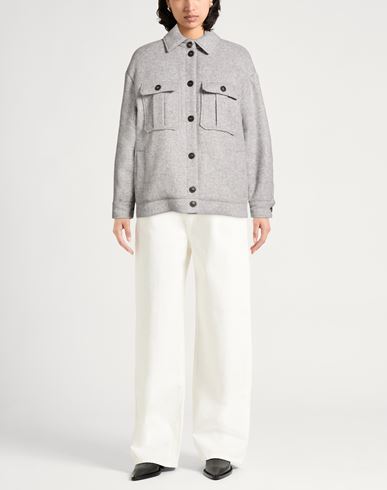 Woman Jacket Grey Size 4 Polyamide, Wool, Viscose