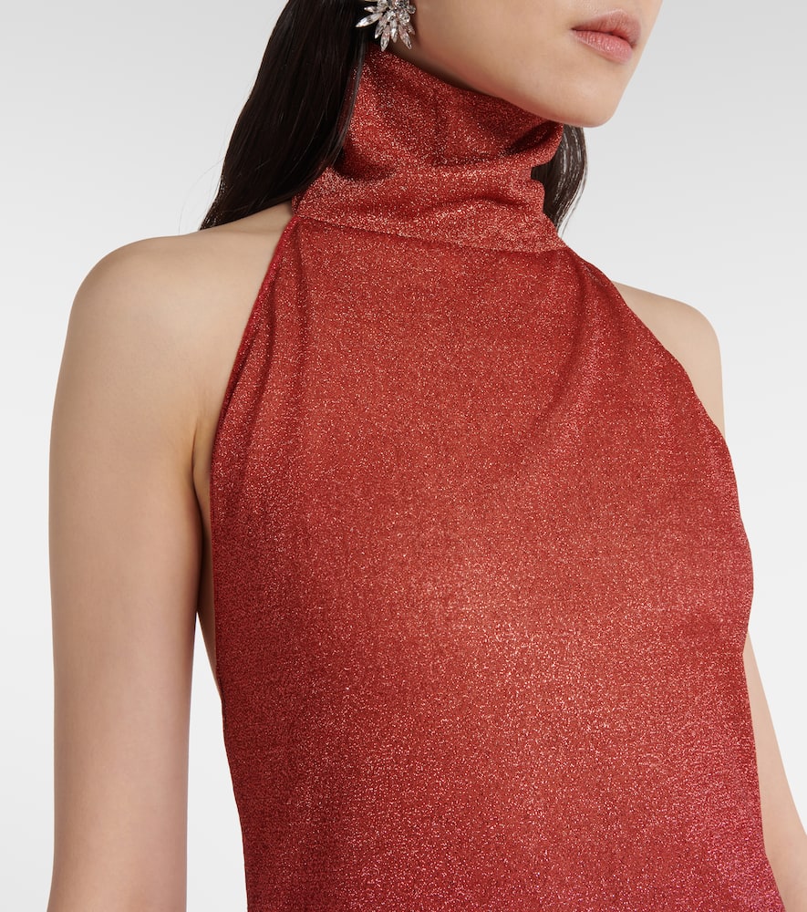 Oséree Lumière lamé maxi dress