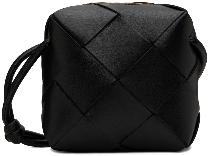 Bottega Veneta Black Mini Cassette Camera Bag